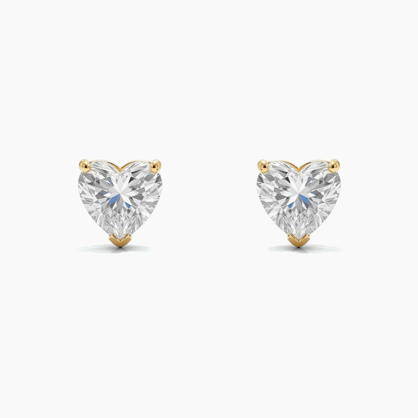 VALENCIA Three Prong Heart Martini Studs |