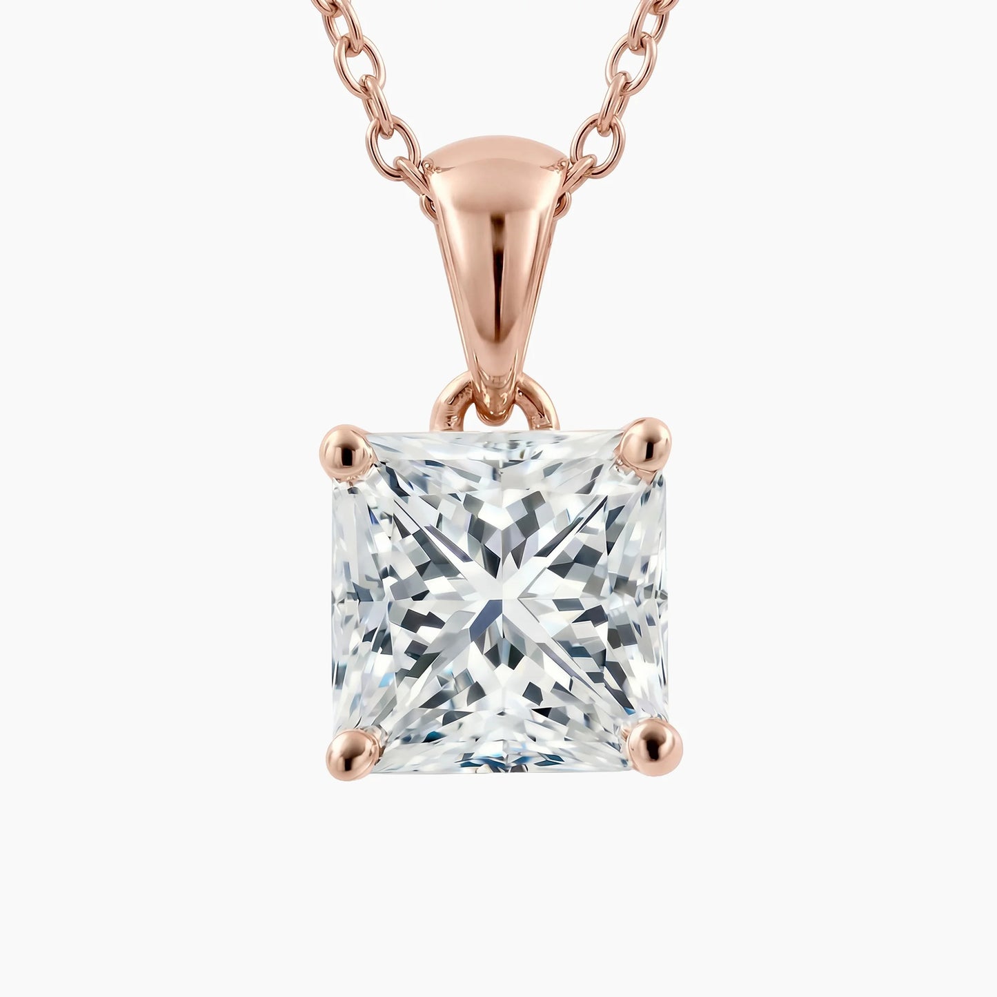 FERNANDA Princess Solitaire Design with Adjustable Chain |