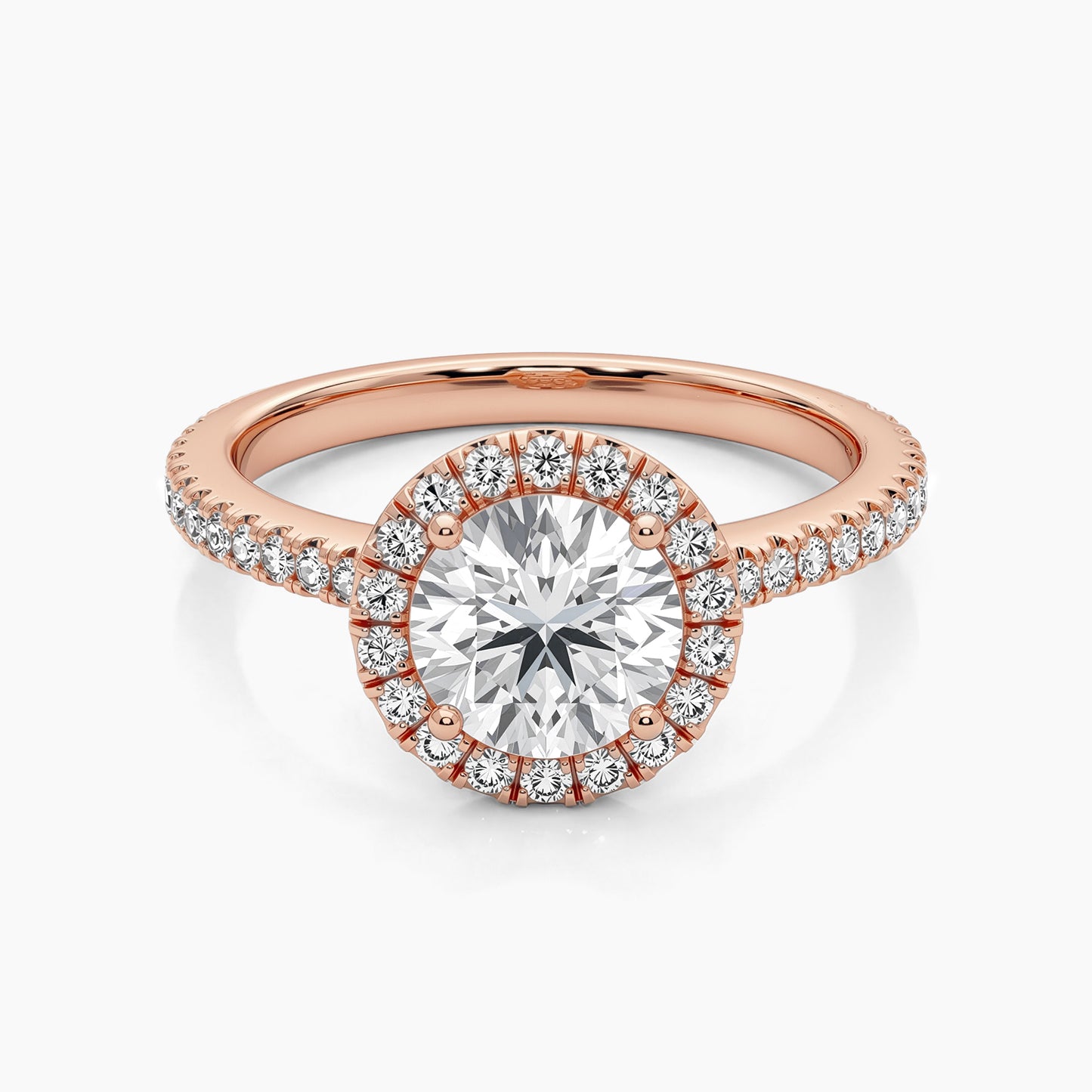 1 CT GIANNA Half Eternity Halo |