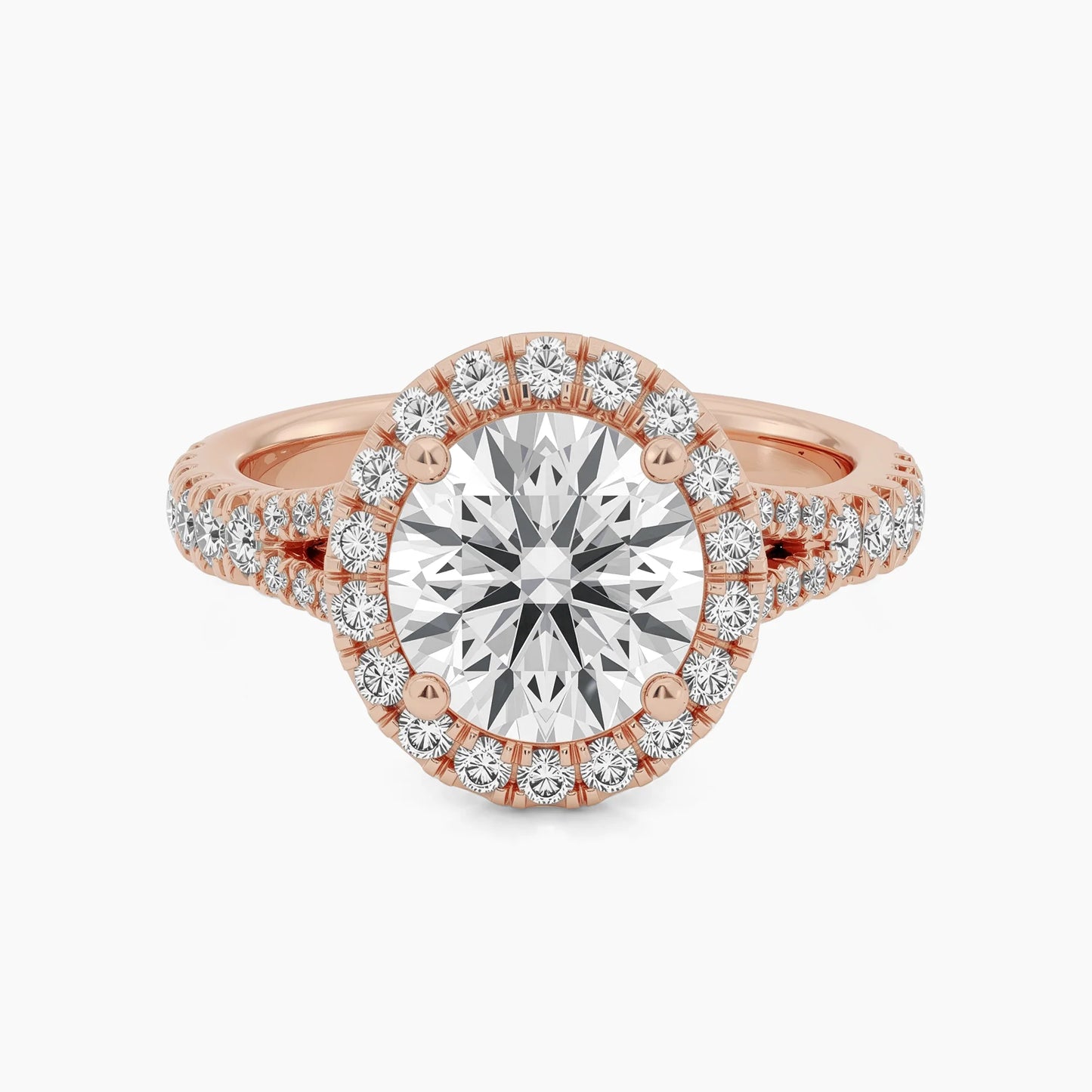 2 CT MIA Split Shank Halo |