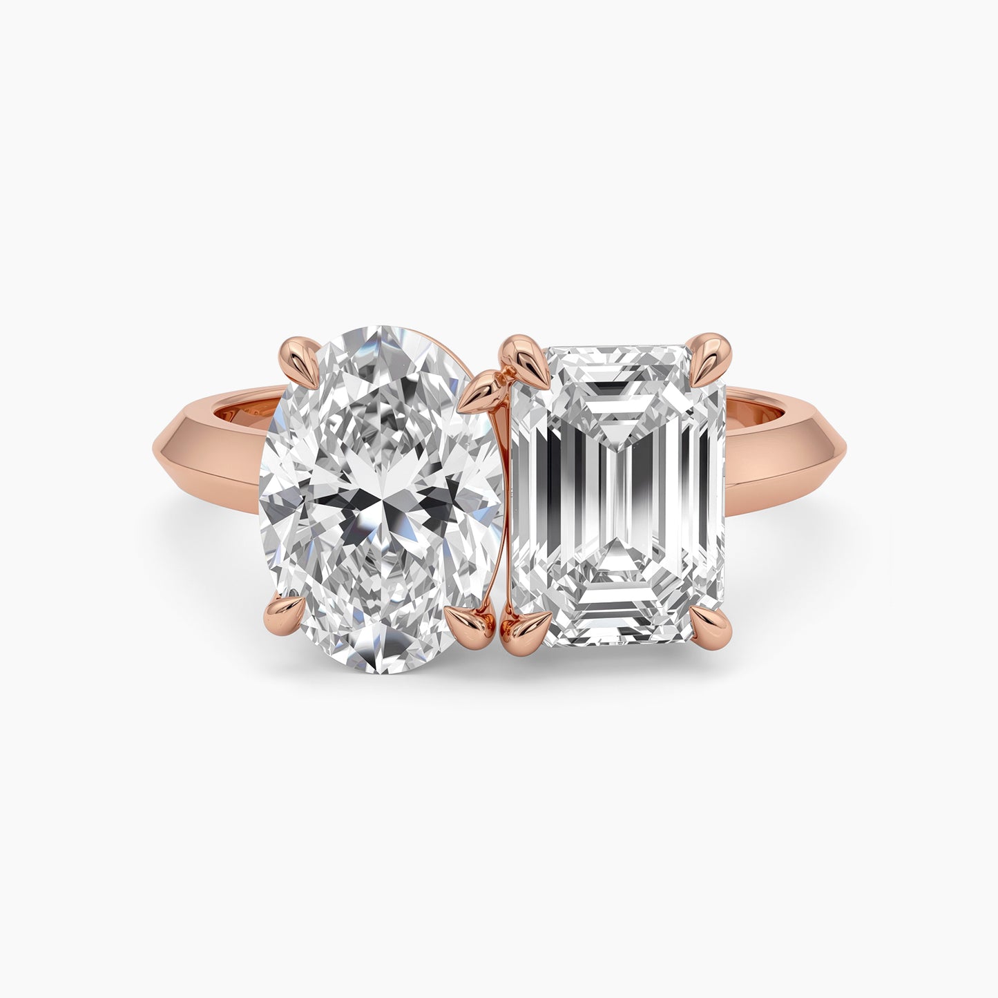 1 CTW PIA "Toi et Moi" Emerald and Oval |