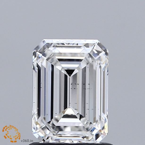 0.96ct EMERALD F VS1 Diamond