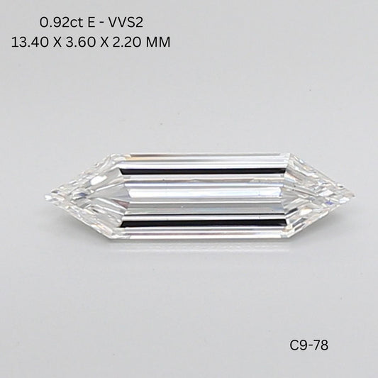 0.92ct HEXAGONAL E VVS2 Diamond