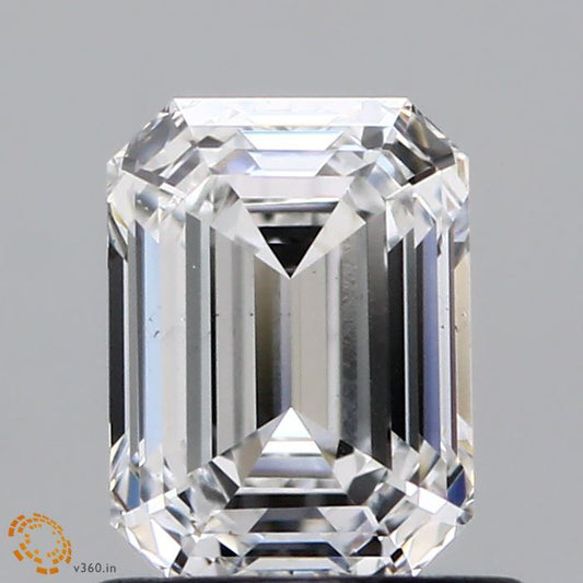 0.96ct EMERALD E VS2 Diamond