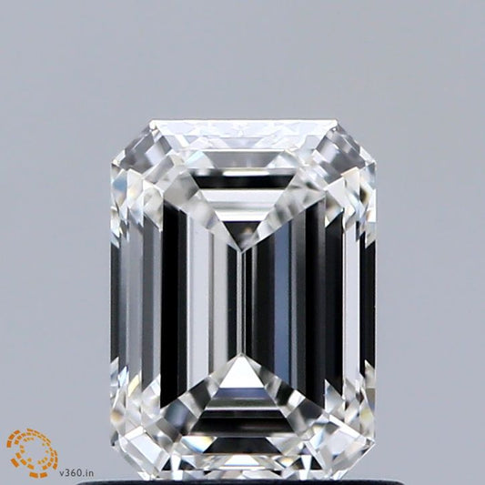 0.96ct EMERALD F VVS2 Diamond