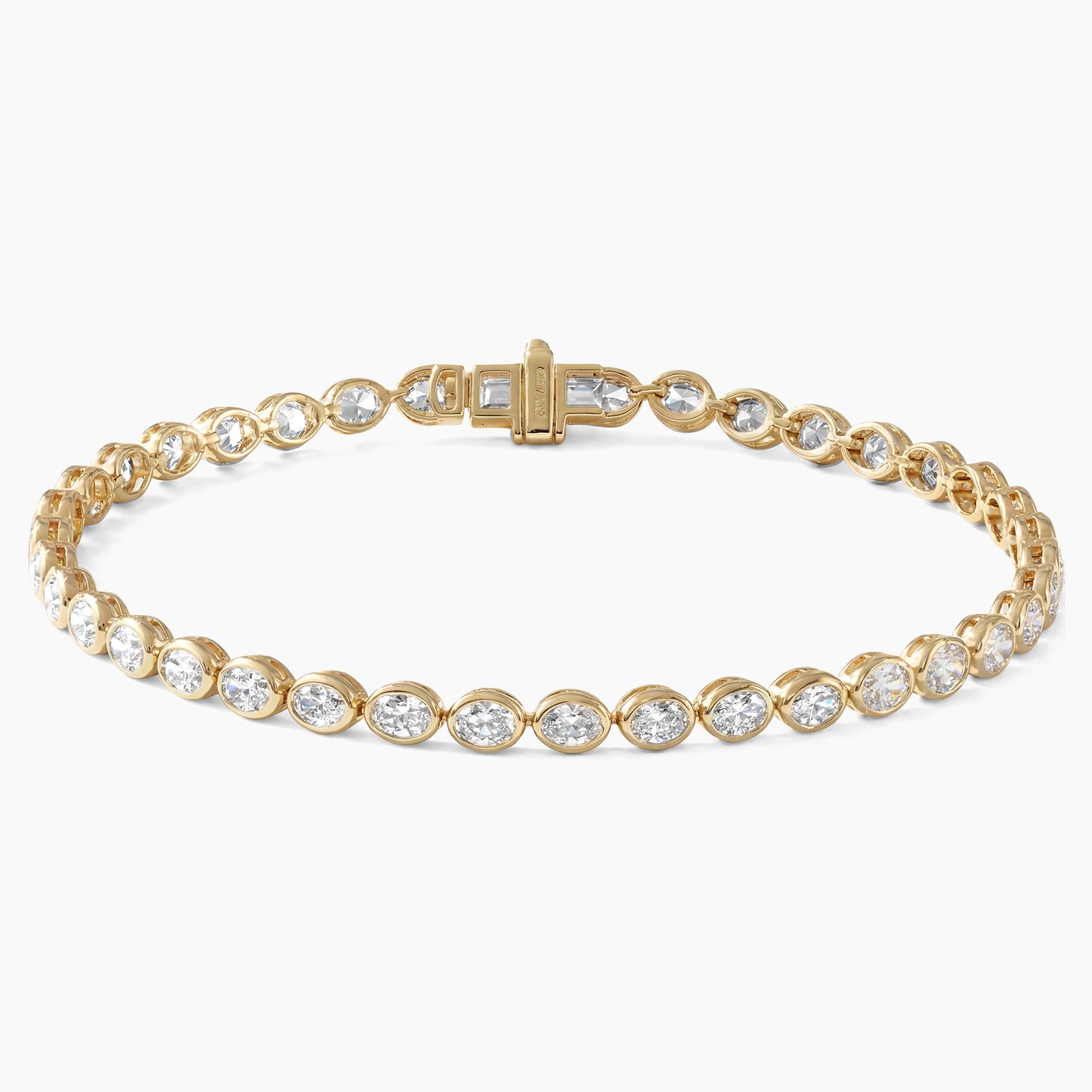 VIVIAN Oval Bezel-Set Tennis |