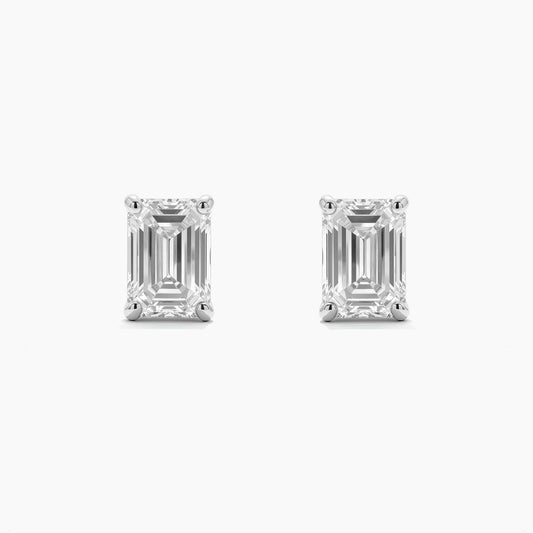 VITA Four Prong Emerald Basket Studs |