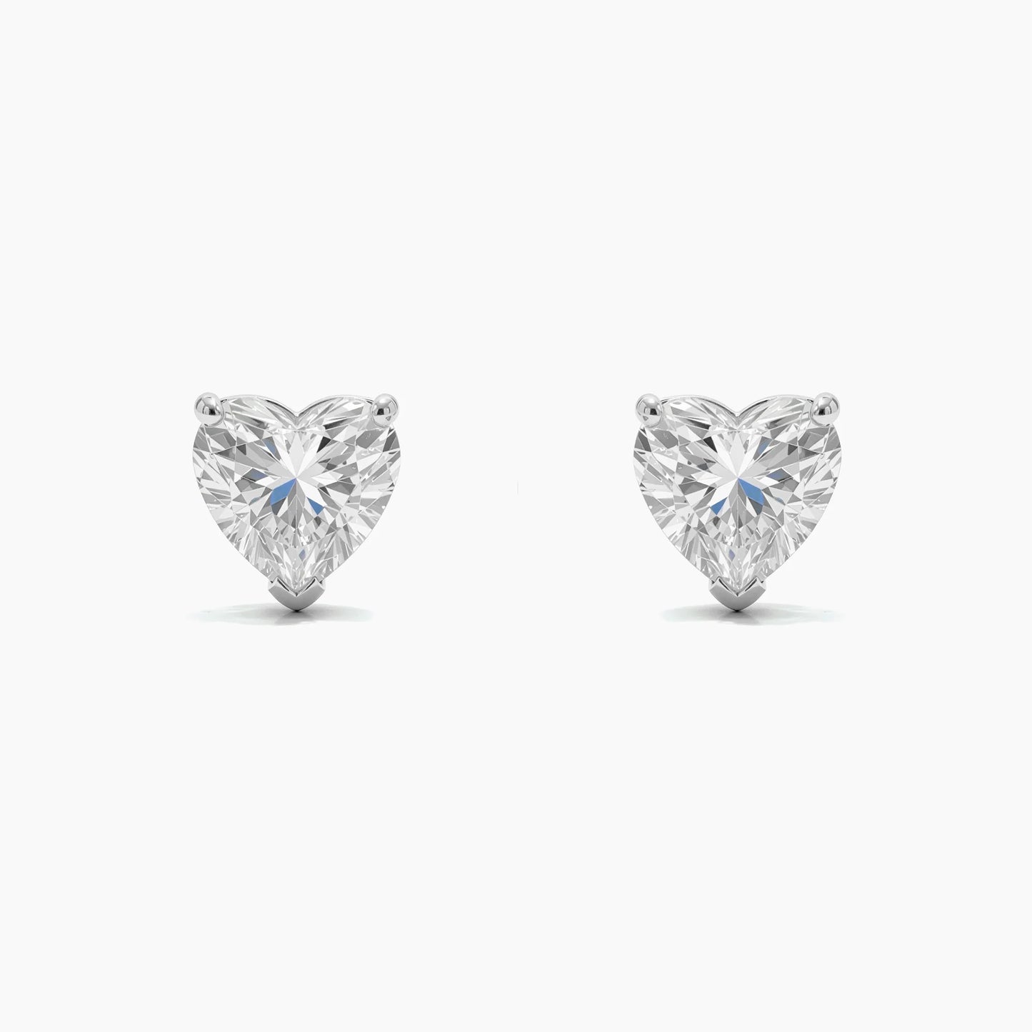 VALENCIA Three Prong Heart Martini Studs |