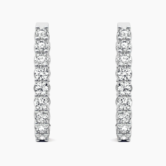 RAFFAELLA Round Inside-Out Hoops |