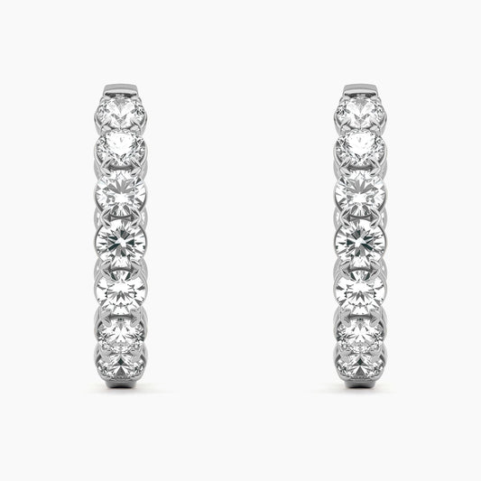 CLAUDIA Round Inside-Out Hoops |