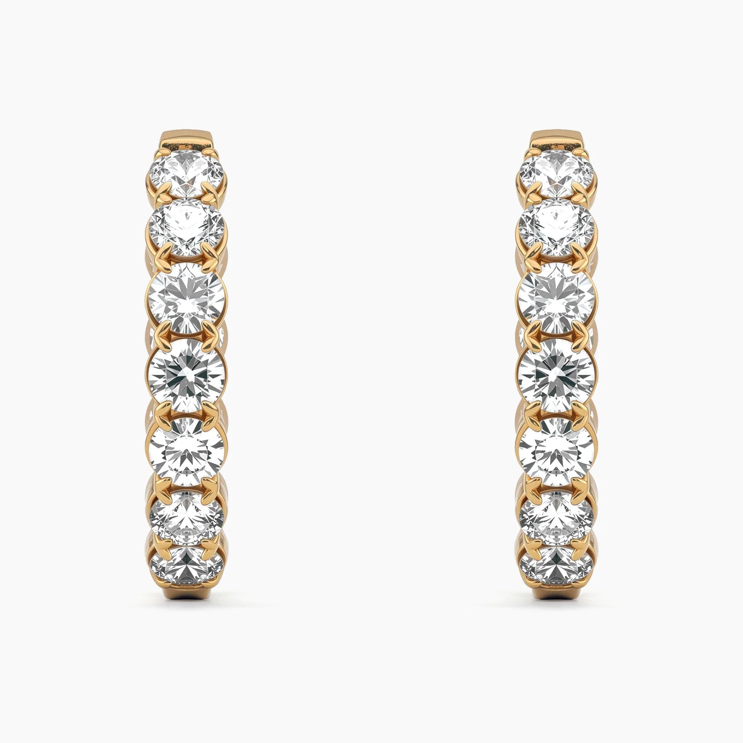CLAUDIA Round Inside-Out Hoops |