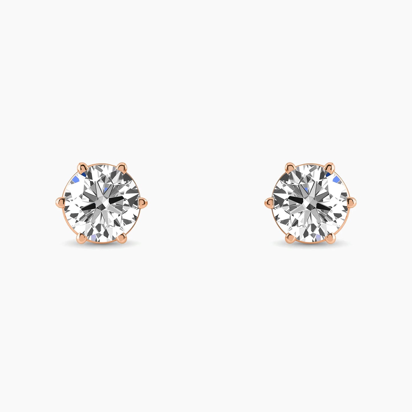 BELLA Round Six Prong Studs |