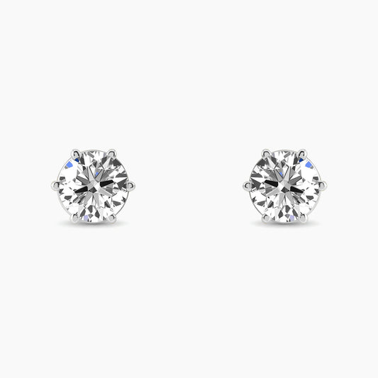 BELLA Round Six Prong Studs |