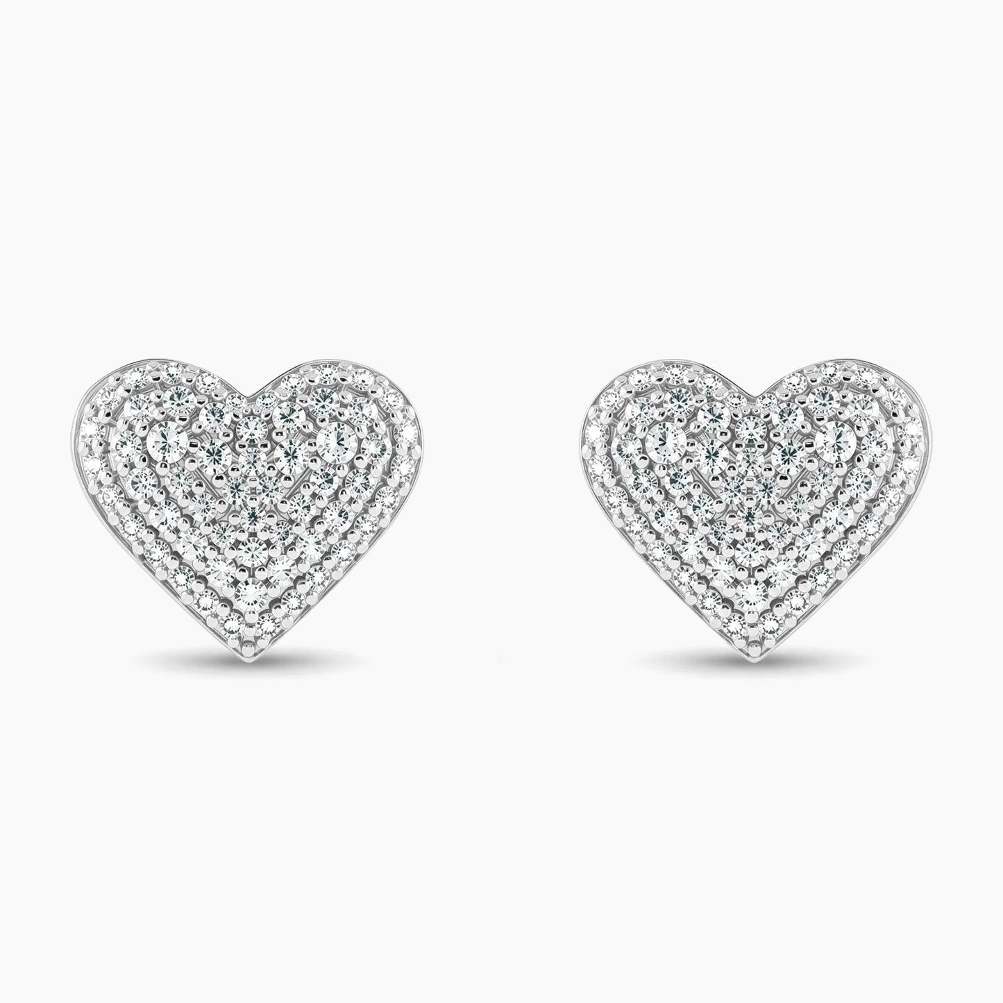 ISLA Pave Heart Stud