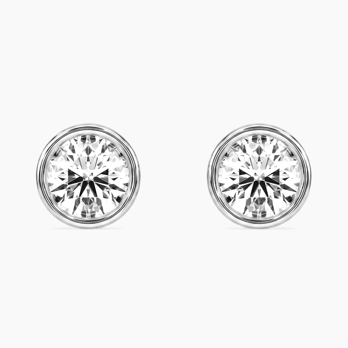 CARLOTTA Round Bezel Studs |