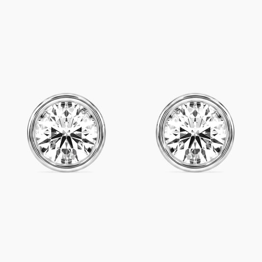 CARLOTTA Round Bezel Studs |