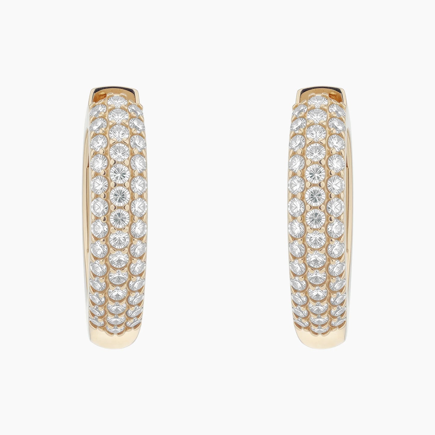 VALORA V-Shaped Huggies Hoops |