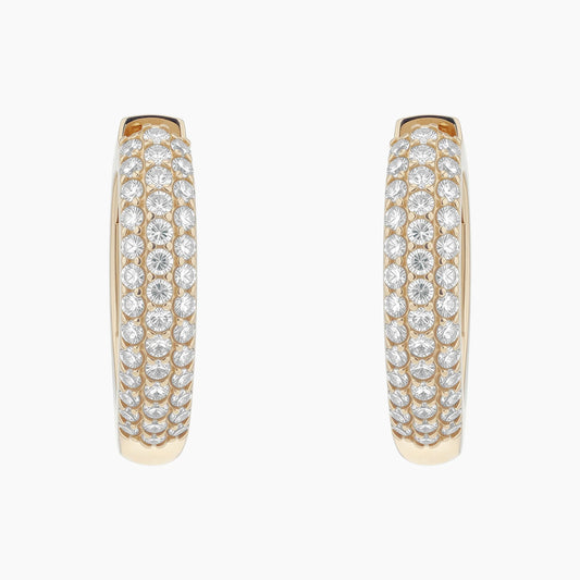 VALORA V-Shaped Huggies Hoops |