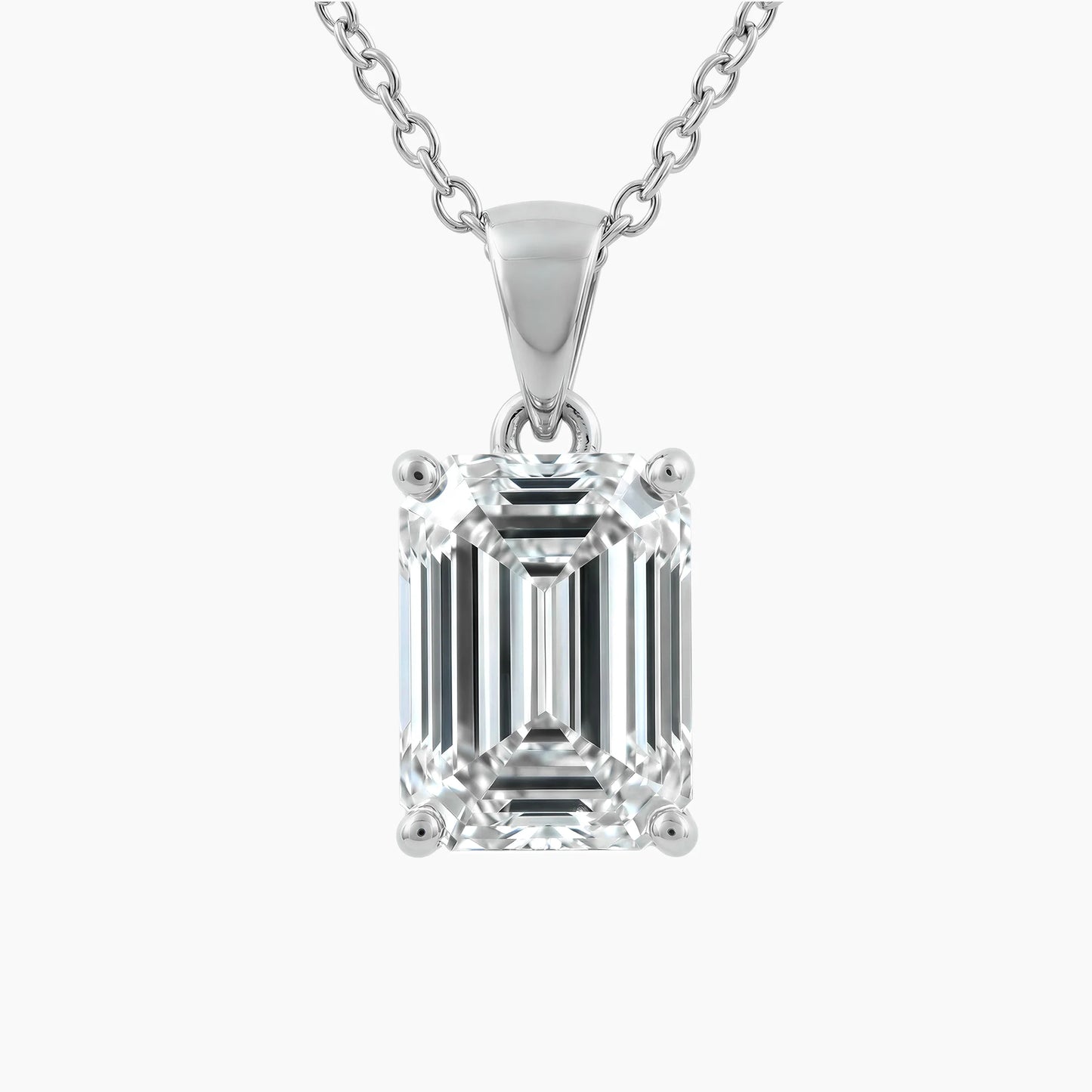 VIOLETA Emerald Solitaire Design with Adjustable Chain |