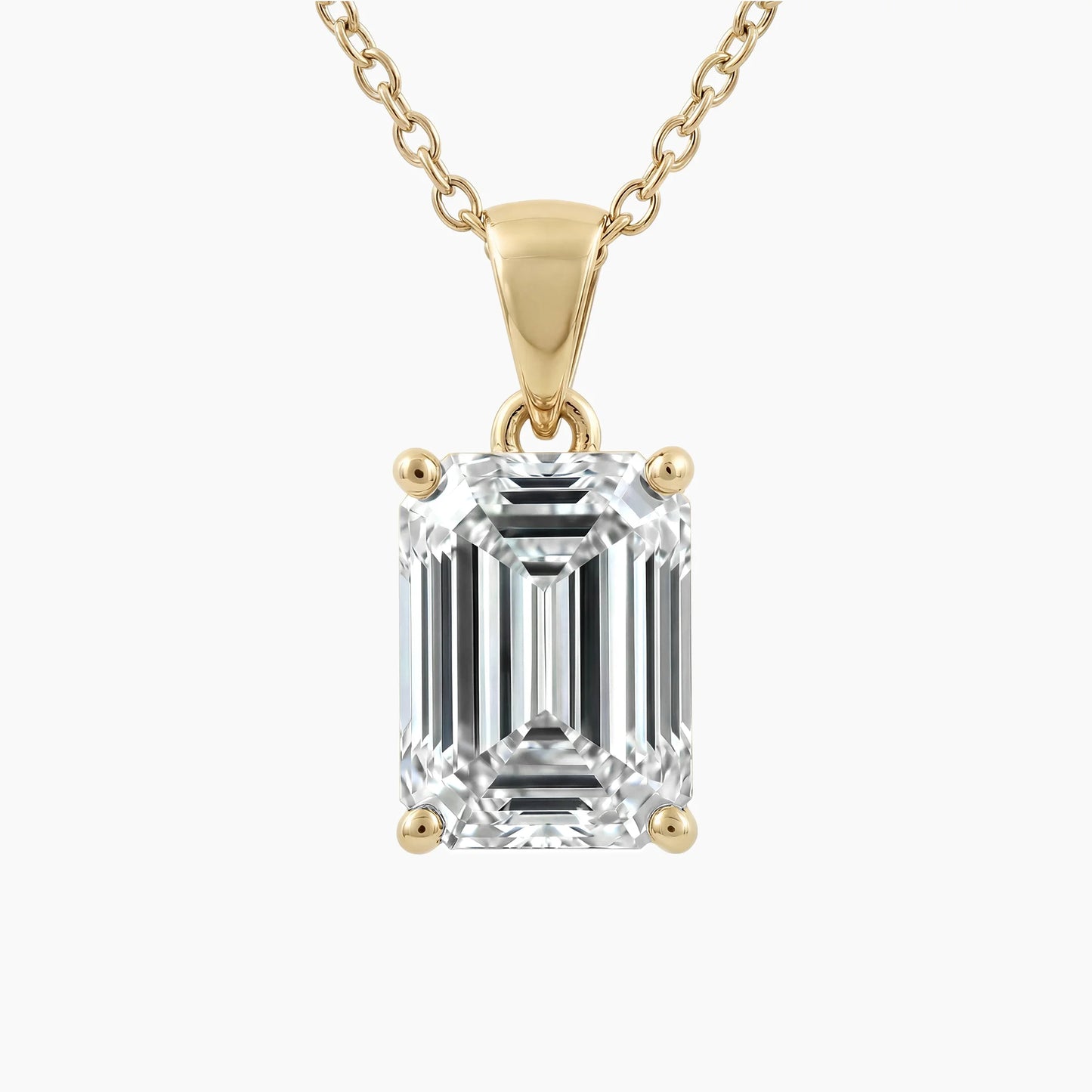 VIOLETA Emerald Solitaire Design with Adjustable Chain |