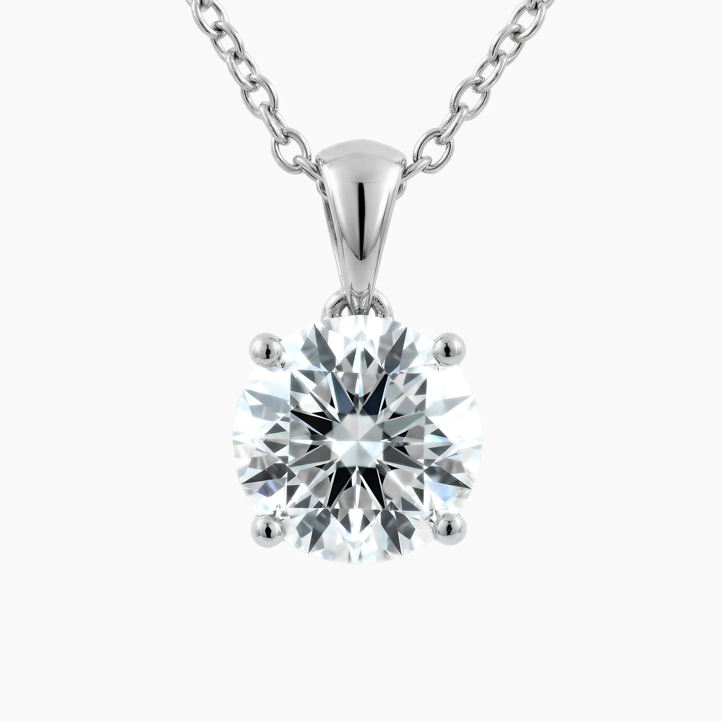 MATILDA Round Solitaire Design with Adjustable Chain |