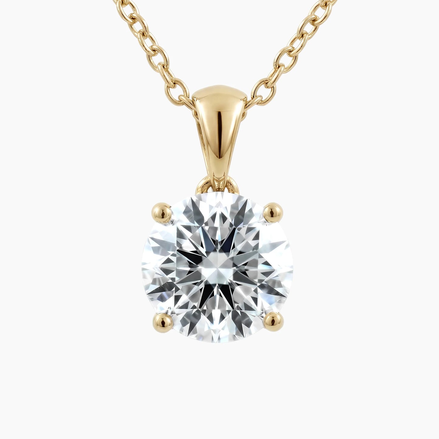 MATILDA Round Solitaire Design with Adjustable Chain |