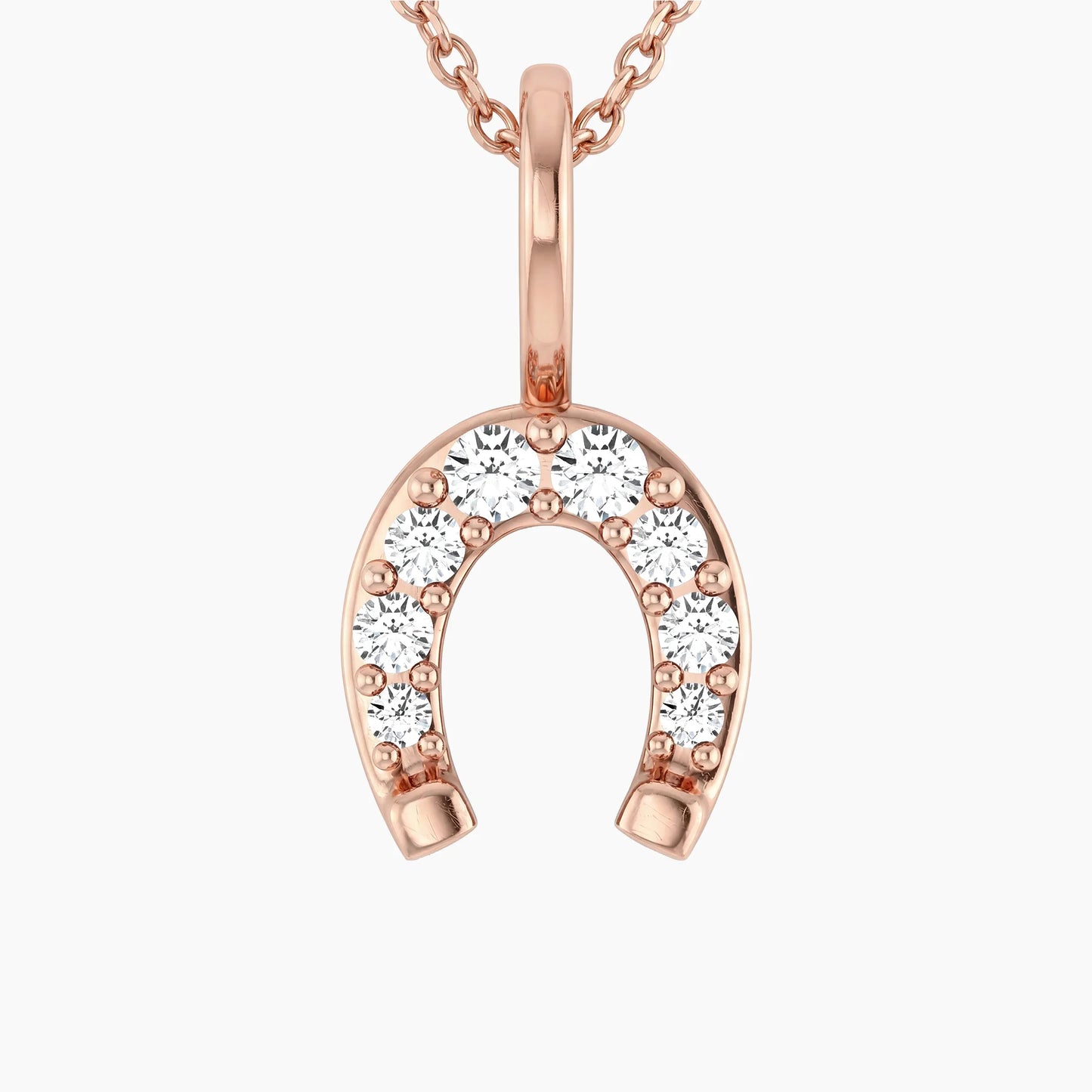 MINERVA Horseshoe Design with 14K Gold Chain |