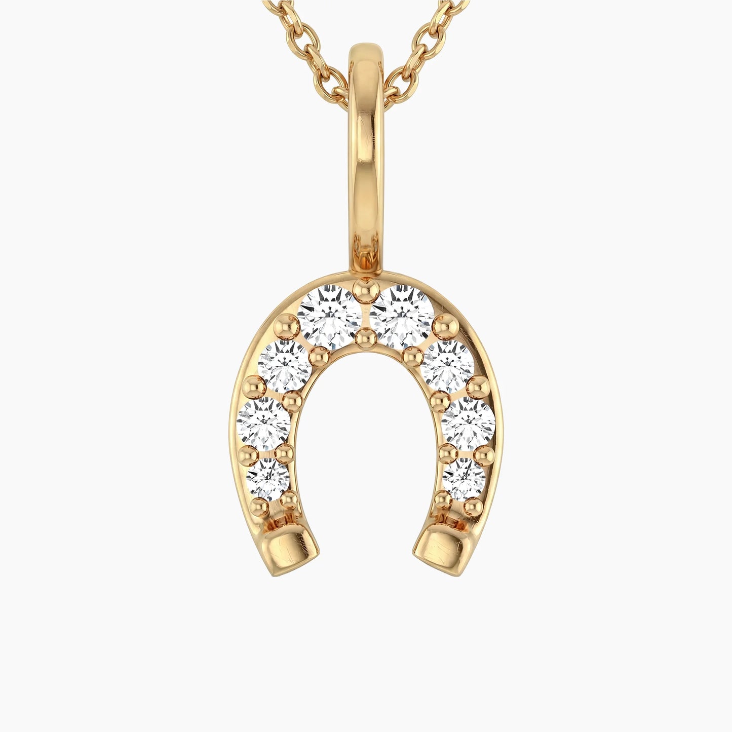 MINERVA Horseshoe Design with 14K Gold Chain |
