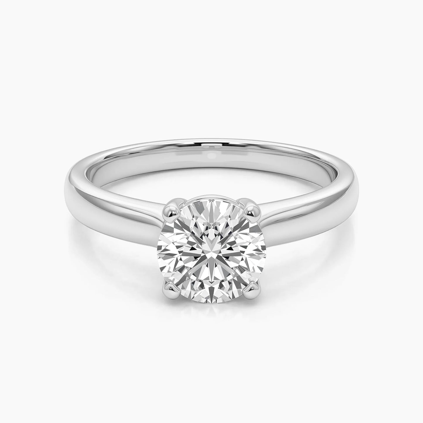 4 CT FRANCESCA Four Prong Cathedral Solitaire |