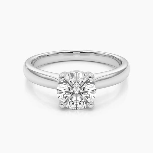 1 CT FRANCESCA Four Prong Cathedral Solitaire |