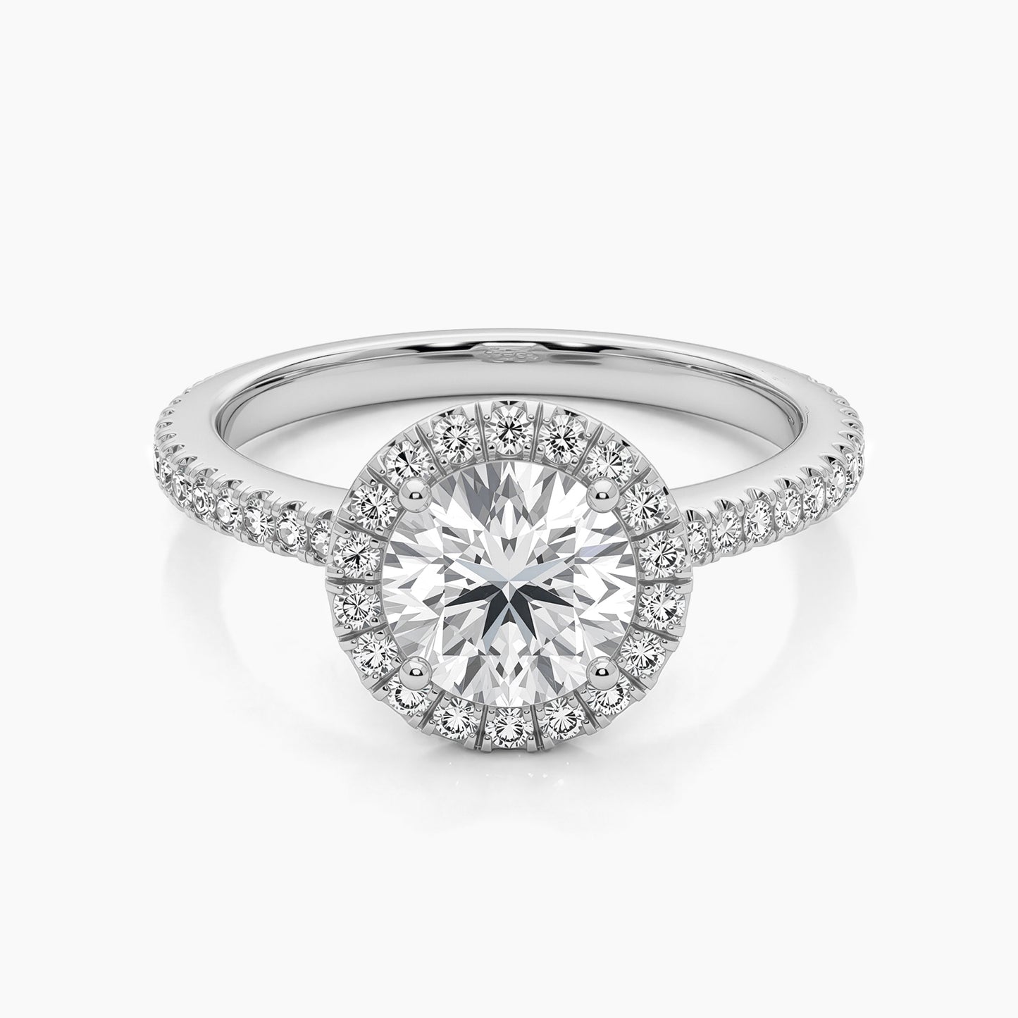 1 CT GIANNA Half Eternity Halo |