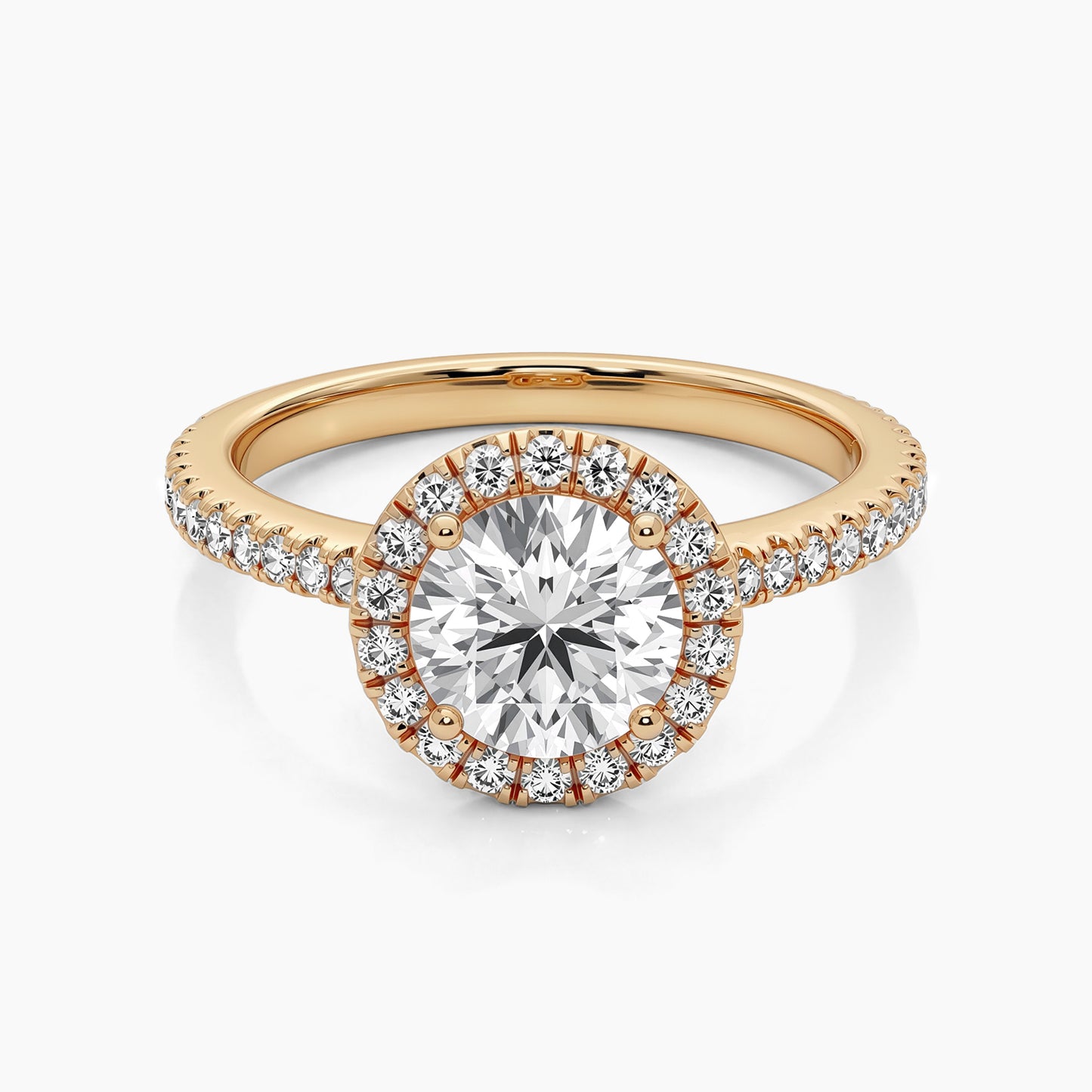 1 CT GIANNA Half Eternity Halo |