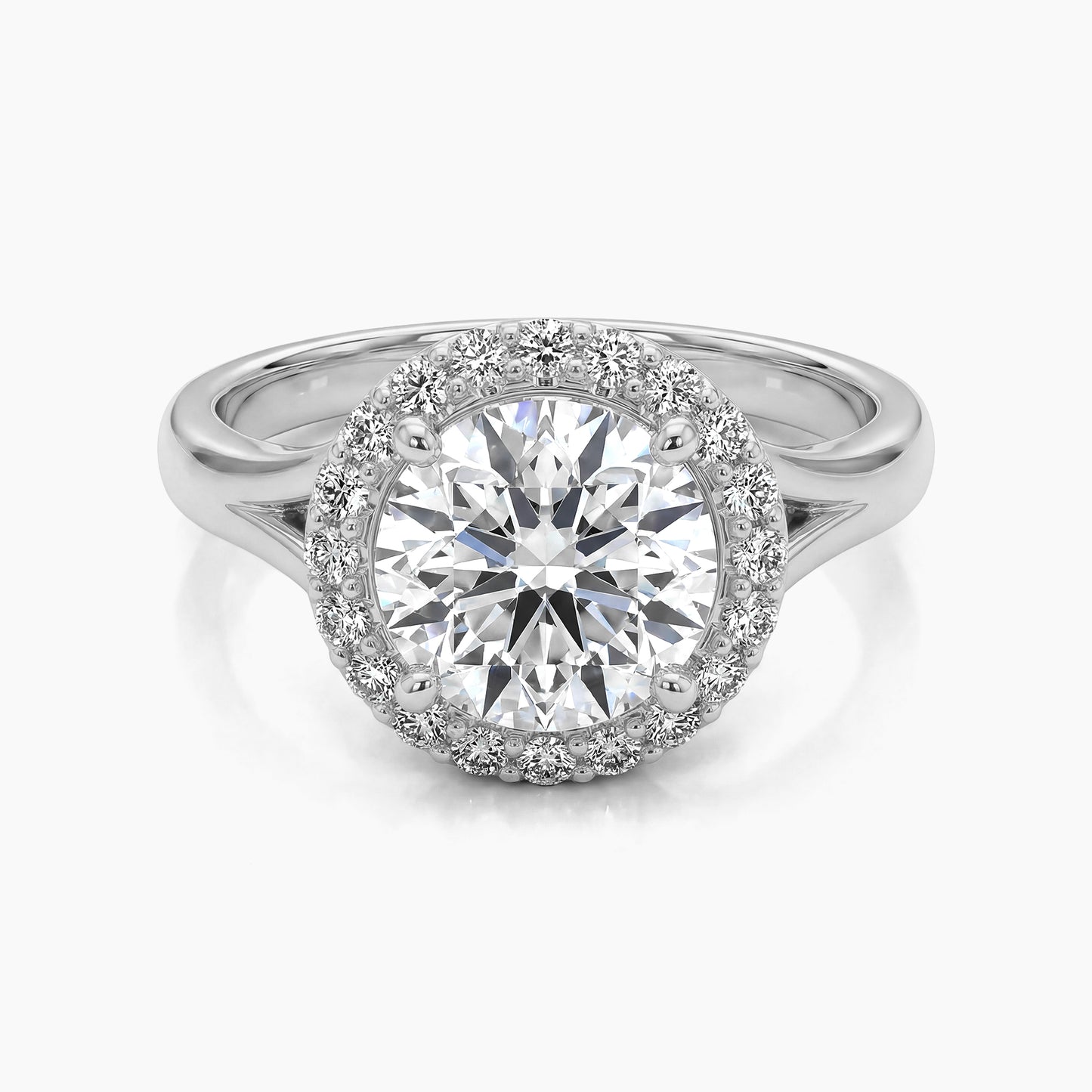 3 CT GABRIELLA Split Shank Halo |