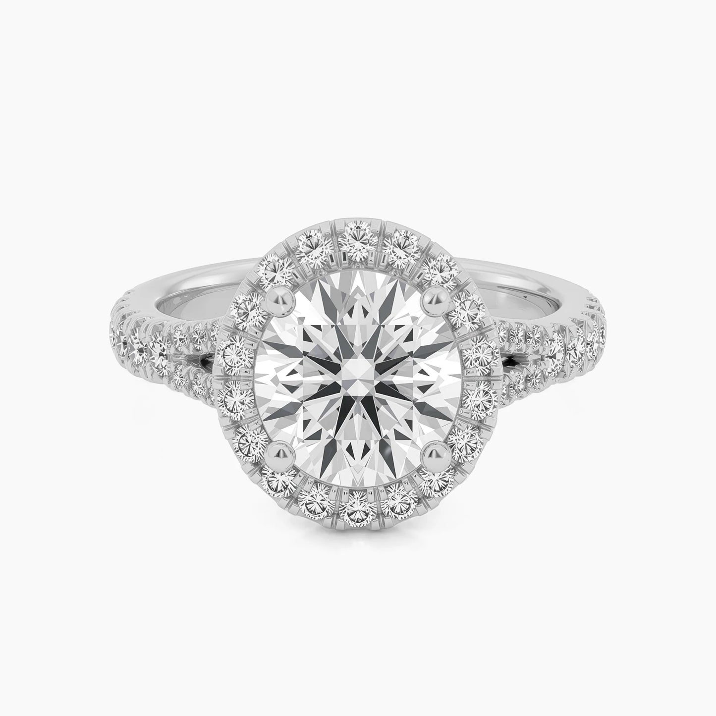 3 CT MIA Split Shank Halo |
