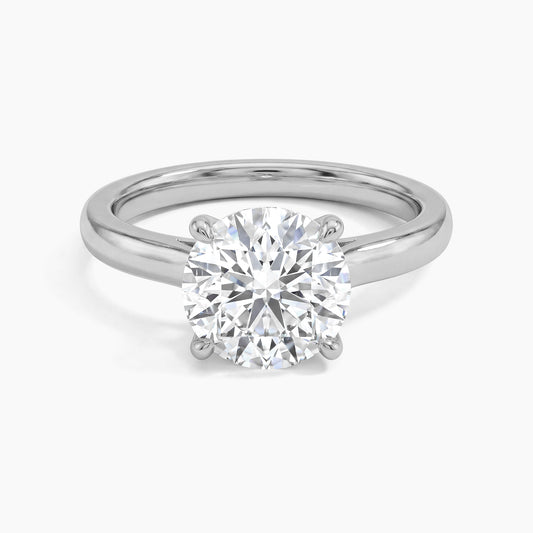 4 CT DANIELLA Solitaire with Hidden Accent Stone |