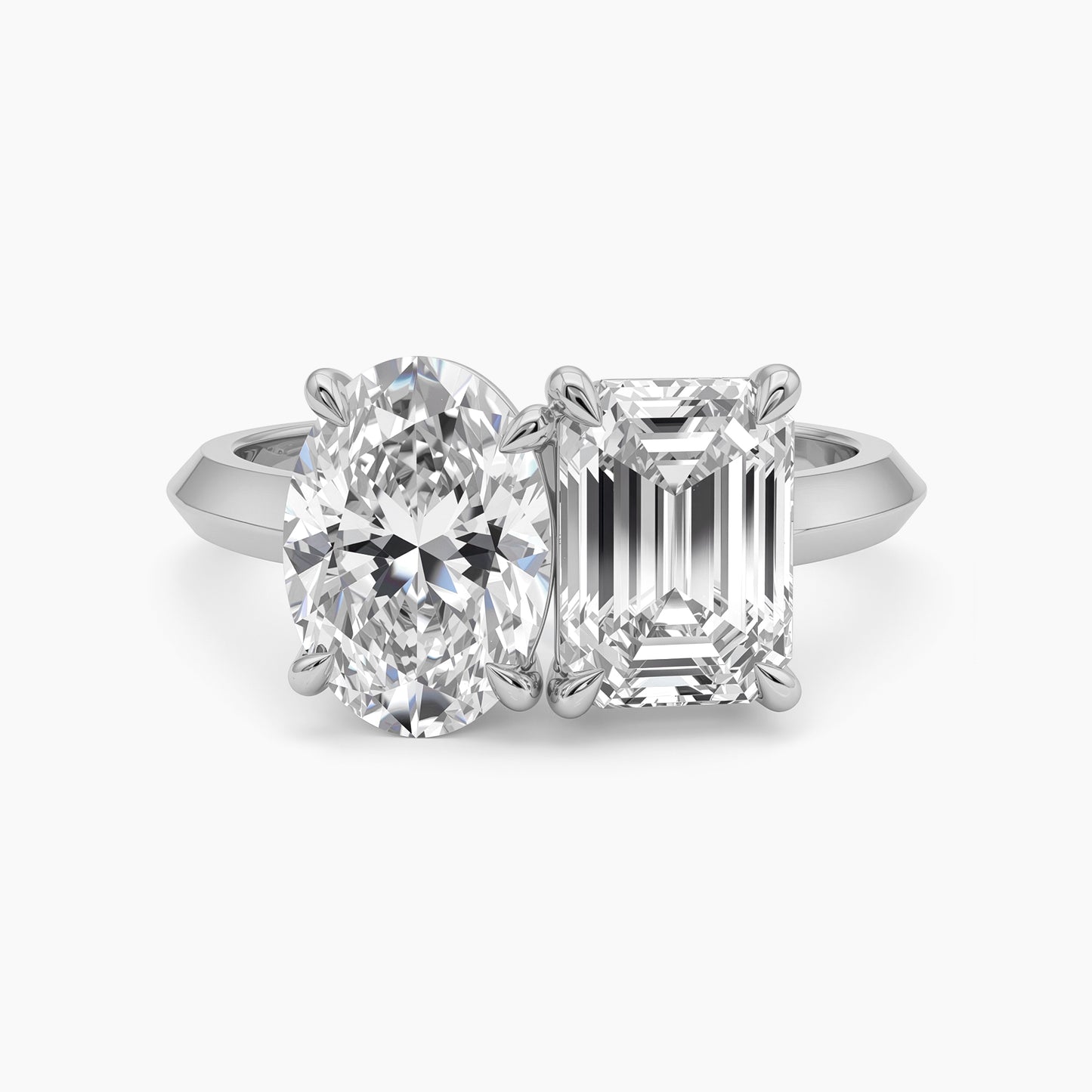 1 CTW PIA "Toi et Moi" Emerald and Oval  |