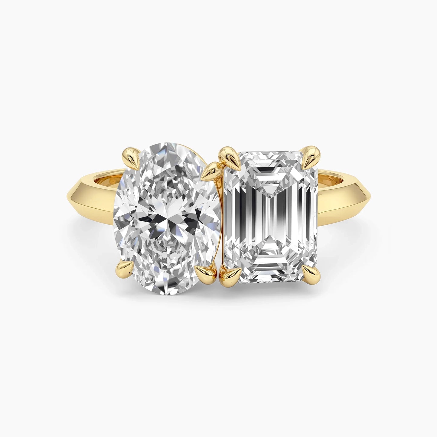 1 CTW PIA "Toi et Moi" Emerald and Oval  |
