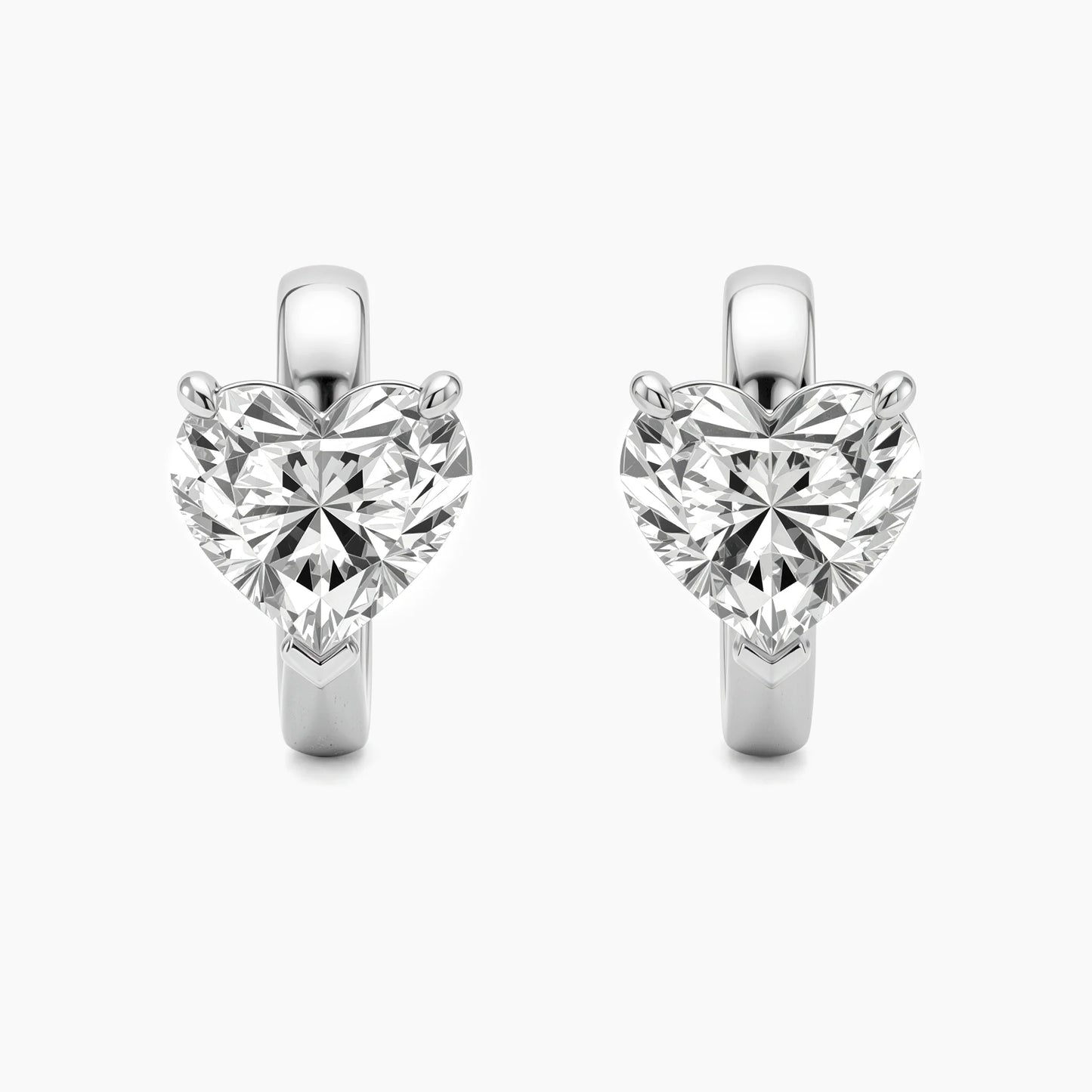 ELLA Heart Solitaire Huggie |