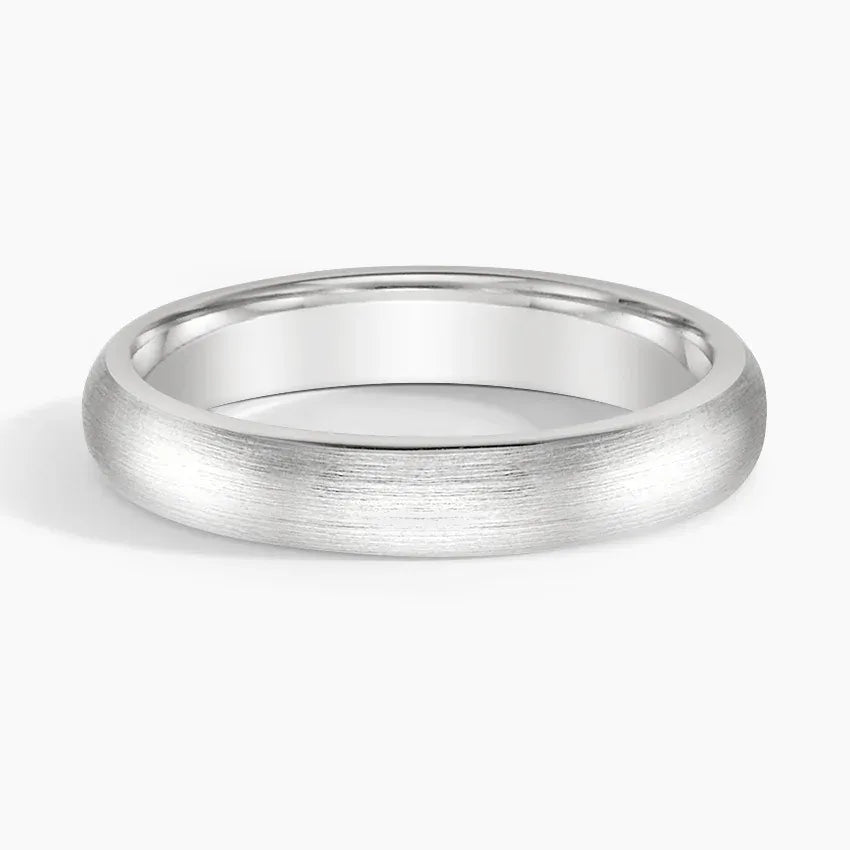 Comfort Fit Matte Polish Wedding Band